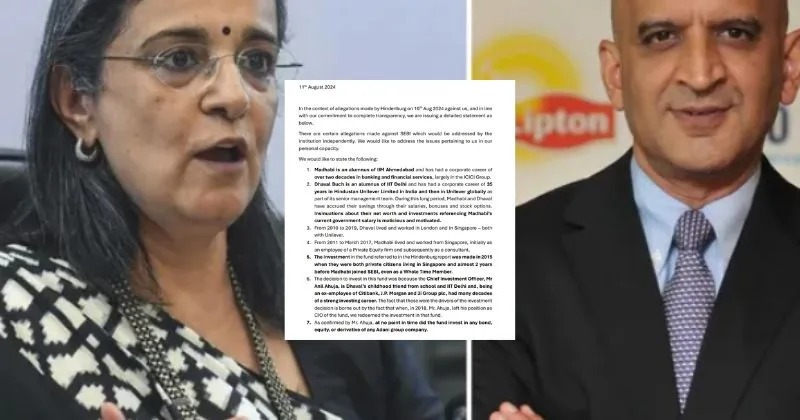 Who is Dhaval Buch, SEBI chairperson’s husband named in Hindenburg report?