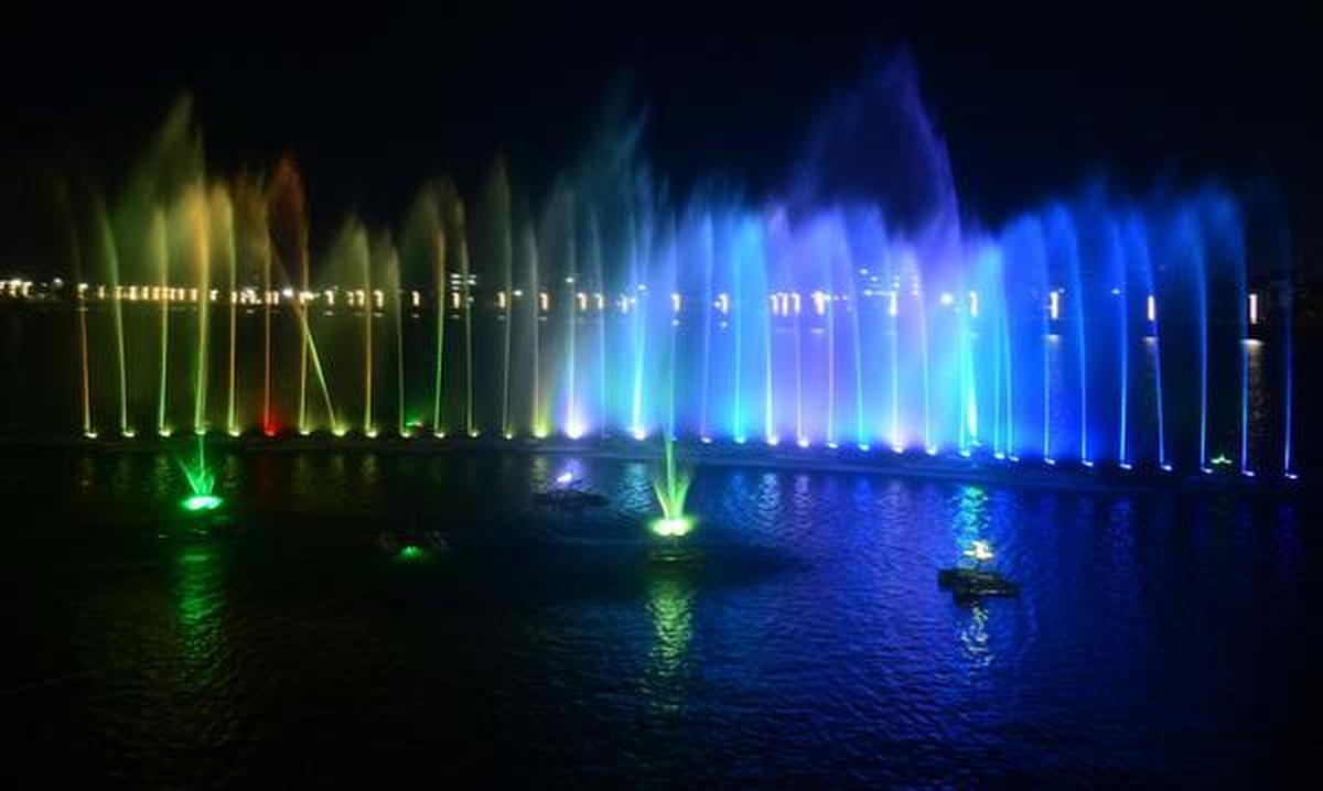 Musical Fountain at Badkhal Lake